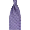 Viola Milano - Chain Lock Selftipped Italian Silk Tie - Violet - Made in Italy - Luxury Exclusive Collection - Avvenice