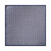 Viola Milano - Chain Pattern Silk Pocket Square - Navy - Handmade in Italy - Luxury Exclusive Collection - Avvenice