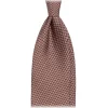 Viola Milano - Classic Circle Selftipped Italian Silk Tie - Brown Mix - Handmade in Italy - Luxury Exclusive Collection - Avvenice