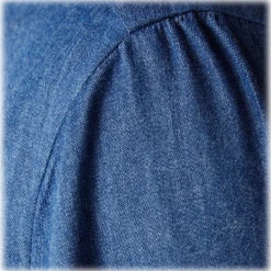 Viola Milano - Classic Denim Cut-Away Collar Dress Shirt - Denim - Handmade in Italy - Luxury Exclusive Collection - Avvenice