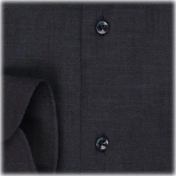 Viola Milano - Classic Denim Shirt - Midnight Denim - Handmade in Italy - Luxury Exclusive Collection - Avvenice