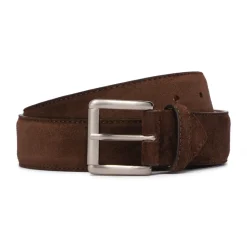 Viola Milano - Classic Italian Suede Belt - Brown - Handmade in Italy - Luxury Exclusive Collection - Avvenice