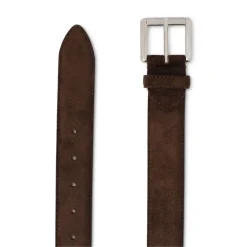Viola Milano - Classic Italian Suede Belt - Brown - Handmade in Italy - Luxury Exclusive Collection - Avvenice