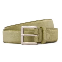 Viola Milano - Classic Italian Suede Belt - Pistache - Handmade in Italy - Luxury Exclusive Collection - Avvenice