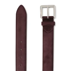 Viola Milano - Classic Italian Suede Belt - Bordeaux - Handmade in Italy - Luxury Exclusive Collection - Avvenice