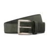Viola Milano - Classic Italian Suede Belt - Green - Handmade in Italy - Luxury Exclusive Collection - Avvenice