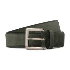 Viola Milano - Classic Italian Suede Belt - Green - Handmade in Italy - Luxury Exclusive Collection - Avvenice