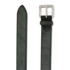 Viola Milano - Classic Italian Suede Belt - Green - Handmade in Italy - Luxury Exclusive Collection - Avvenice