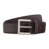 Viola Milano - Classic Italian Suede Belt - Grey - Handmade in Italy - Luxury Exclusive Collection - Avvenice
