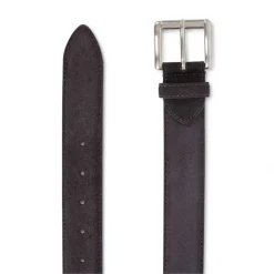 Viola Milano - Classic Italian Suede Belt - Grey - Handmade in Italy - Luxury Exclusive Collection - Avvenice