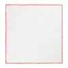 Viola Milano - Classic Linen Pocket Square - Red - Handmade in Italy - Luxury Exclusive Collection - Avvenice
