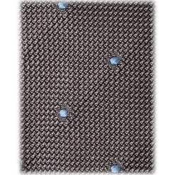 Viola Milano - Classic Polka Dot 3-Fold Grenadine Tie - Grey/Sky - Handmade in Italy - Luxury Exclusive Collection - Avvenice