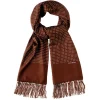 Viola Milano - Classic Polka Dot Madder Silk Scarf - Brown - Handmade in Italy - Luxury Exclusive Collection - Avvenice