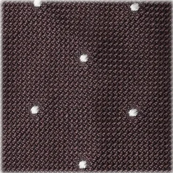 Viola Milano - Classic Polka Dot 3-Fold Grenadine Tie - Navy / Red - Made in Italy - Luxury Exclusive Collection - Avvenice