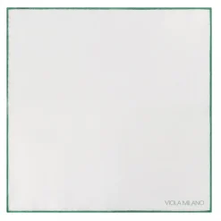 Viola Milano - Classic Shoestring Silk Pocket Square - Apple - Handmade in Italy - Luxury Exclusive Collection - Avvenice