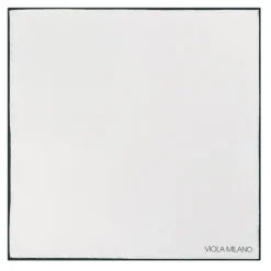 Viola Milano - Classic Shoestring Silk Pocket Square - Forest - Handmade in Italy - Luxury Exclusive Collection - Avvenice