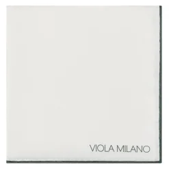 Viola Milano - Classic Shoestring Silk Pocket Square - Forest - Handmade in Italy - Luxury Exclusive Collection - Avvenice