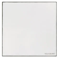 Viola Milano - Classic Shoestring Silk Pocket Square - Army Green - Handmade in Italy - Luxury Exclusive Collection - Avvenice