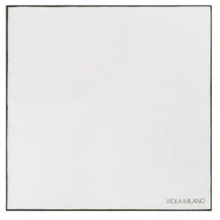 Viola Milano - Classic Shoestring 100% Linen Pocket Square - Army Green - Handmade in Italy - Luxury Exclusive Collection - Avvenice