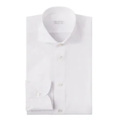 Viola Milano - Classic Solid Color Shirt - White - Handmade in Italy - Luxury Exclusive Collection - Avvenice