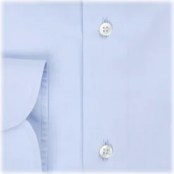 Viola Milano - Classic Solid Color Shirt - Classic Blue - Handmade in Italy - Luxury Exclusive Collection - Avvenice