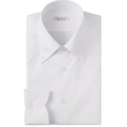 Viola Milano - Classic Solid Button-Down Collar Dress Shirt - White - Handmade in Italy - Luxury Exclusive Collection - Avvenice