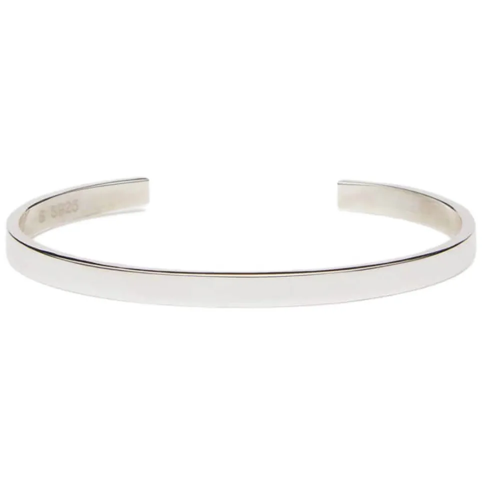 Viola Milano - Classic Sterling Silver Bangle - Classic - Handmade in Italy - Luxury Exclusive Collection - Avvenice