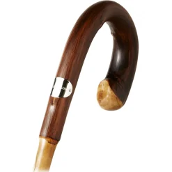 Viola Milano - Classic Stripe Chestnut Umbrella - Navy/Brown - Handmade in Italy - Luxury Exclusive Collection - Avvenice