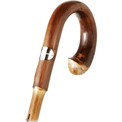 Viola Milano - Classic Stripe Chestnut Umbrella - Navy/Red - Handmade in Italy - Luxury Exclusive Collection - Avvenice