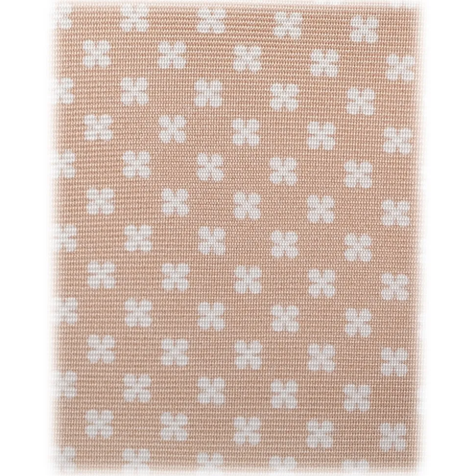 Viola Milano - Clover Floral Selftipped Italian Silk Tie - Sand - Handmade in Italy - Luxury Exclusive Collection - Avvenice