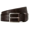 Viola Milano - Como Alligator Leather Belt - Brown - Handmade in Italy - Luxury Exclusive Collection - Avvenice