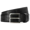 Viola Milano - Como Alligator Leather Belt - Black - Handmade in Italy - Luxury Exclusive Collection - Avvenice