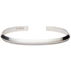 Viola Milano - Cristal Shape Sterling Silver Bangle - Handmade in Italy - Luxury Exclusive Collection - Avvenice