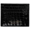 Viola Milano - Crocodile Credit Card Holder - Black - Handmade in Italy - Luxury Exclusive Collection - Avvenice