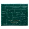 Viola Milano - Crocodile Credit Card Holder - Green - Handmade in Italy - Luxury Exclusive Collection - Avvenice