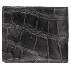 Viola Milano - Crocodile Slim Wallet - Grey - Handmade in Italy - Luxury Exclusive Collection - Avvenice