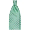 Viola Milano - Cross Floral Selftipped Silk Tie - Lime - Handmade in Italy - Luxury Exclusive Collection - Avvenice