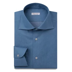 Viola Milano - Denim Shirt - Denim - Handmade in Italy - Luxury Exclusive Collection - Avvenice