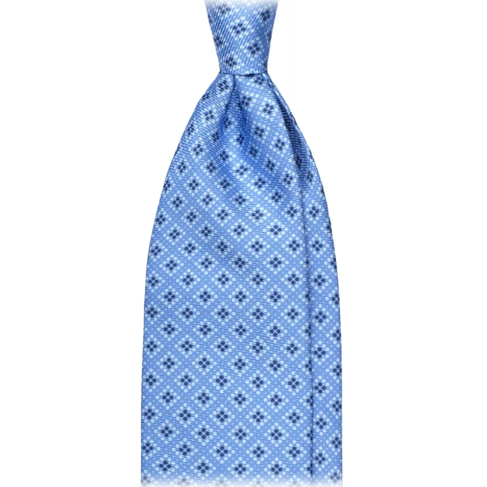 Viola Milano - Diamond Pattern Selftipped Silk Tie - Purple Mix - Handmade in Italy - Luxury Exclusive Collection - Avvenice