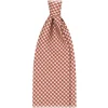 Viola Milano - Dogtooth Selftipped Italian Silk Tie - Cola - Made in Italy - Luxury Exclusive Collection - Avvenice
