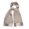 Viola Milano - Double Face Zibellino Cashmere Scarf - Sand and Taupe - Handmade in Italy - Luxury Exclusive Collection - Avvenice