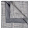 Viola Milano - Double Face Herringbone 100% Cashmere Pocket Square - Grey Mix - Handmade in Italy - Luxury Exclusive Collection - Avvenice