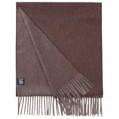 Viola Milano - Double Face Zibellino Cashmere Scarf - Brown and Taupe - Handmade in Italy - Luxury Exclusive Collection - Avvenice
