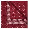 Viola Milano - Double Face Printed 100% Cashmere Pocket Square - Red Mix - Handmade in Italy - Luxury Exclusive Collection - Avvenice