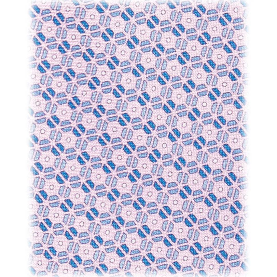 Viola Milano - Dynamic Floral Selftipped Silk Tie - Pink - Handmade in Italy - Luxury Exclusive Collection - Avvenice