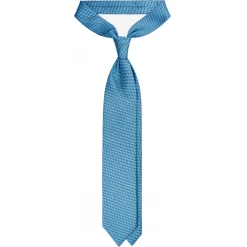 Viola Milano - Dynamic Floral Selftipped Silk Tie - Sea - Handmade in Italy - Luxury Exclusive Collection - Avvenice