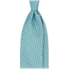 Viola Milano - Dynamic Floral Selftipped Silk Tie - Menthol - Handmade in Italy - Luxury Exclusive Collection - Avvenice
