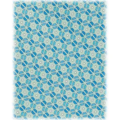 Viola Milano - Dynamic Floral Selftipped Silk Tie - Menthol - Handmade in Italy - Luxury Exclusive Collection - Avvenice