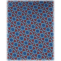 Viola Milano - Eye Chain Selftipped Italian Silk Tie - Brown Mix - Handmade in Italy - Luxury Exclusive Collection - Avvenice