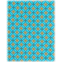 Viola Milano - Floral Pattern Selftipped Silk Tie - Turquoise - Handmade in Italy - Luxury Exclusive Collection - Avvenice